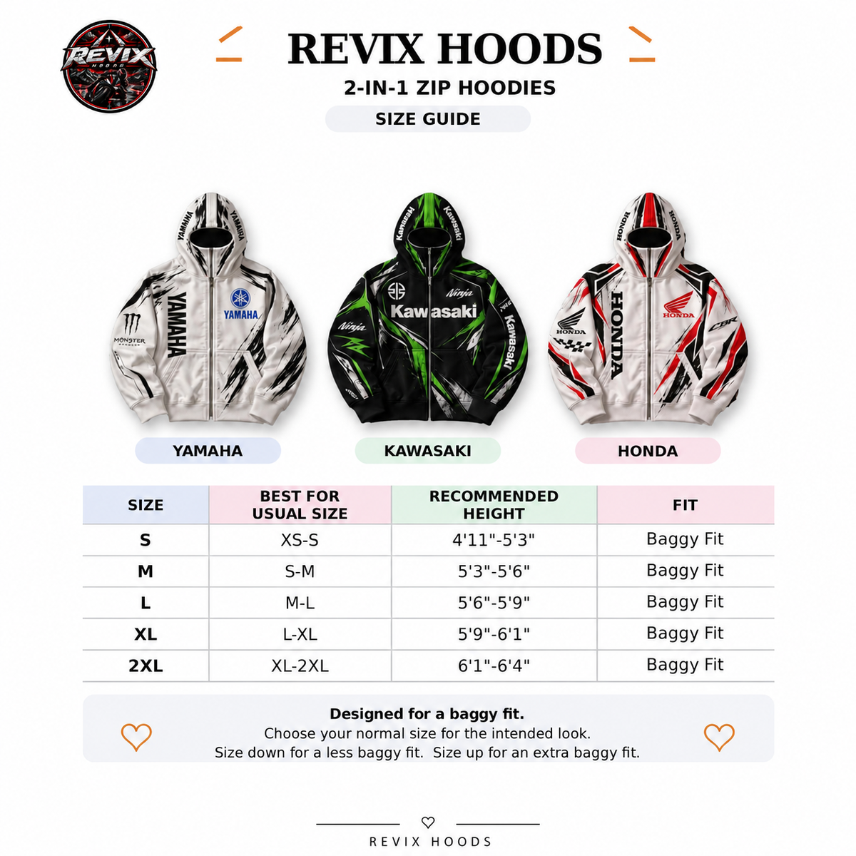 Revix Hoods - Riders Hoodie Collection